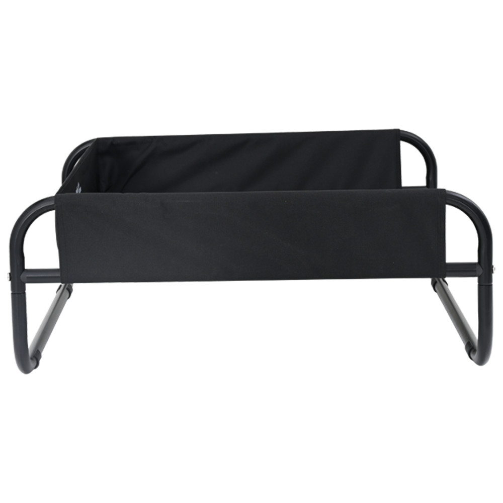 Produktbild för Hundsäng Svart 75 x 75 x 30 cm Stål