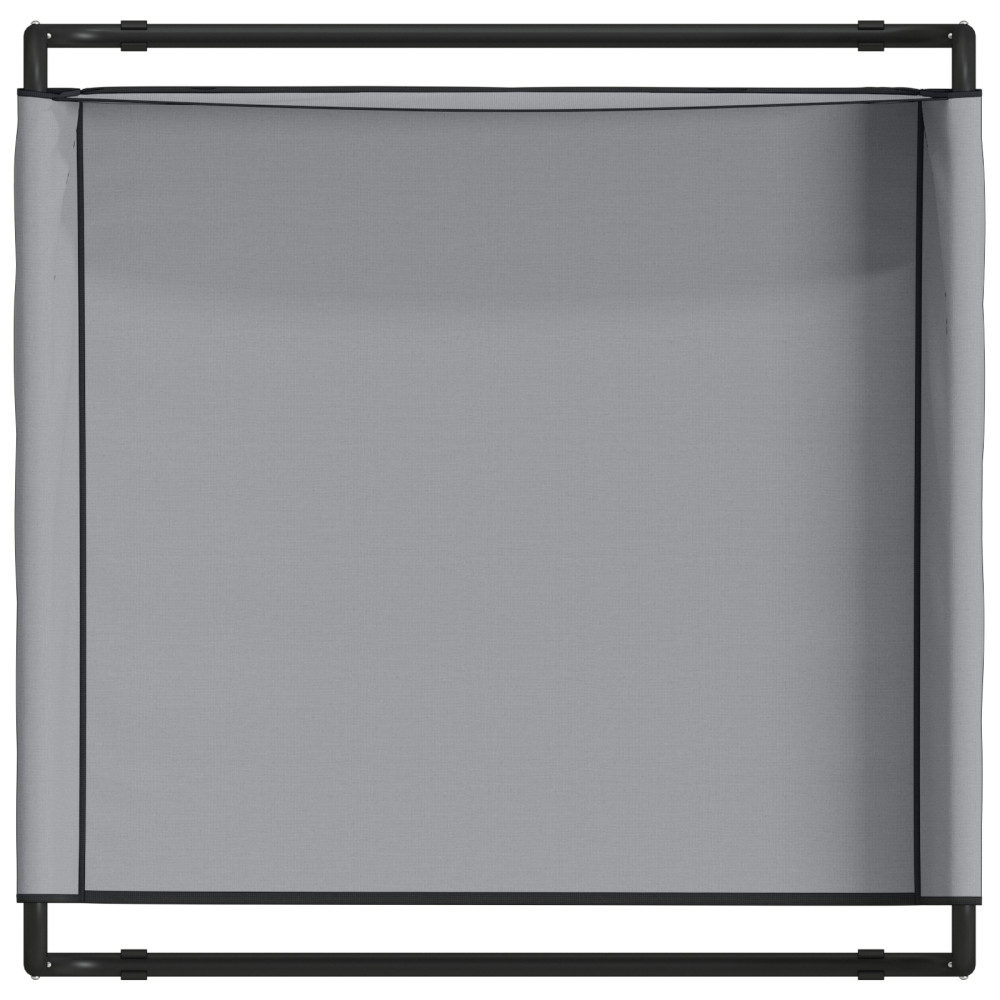 Produktbild för Hundsäng Ljusgrå 57 x 57 x 24 cm Stål