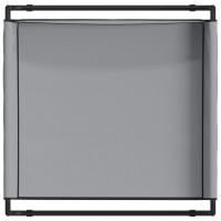 Produktbild för Hundsäng Ljusgrå 70 x 70 x 28,5 cm Stål
