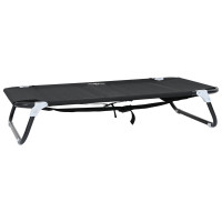 Produktbild för Hundsäng Svart 90 x 55 x 18 cm Stål