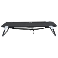 Produktbild för Hundsäng Svart 90 x 55 x 18 cm Stål