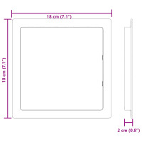 Produktbild för Åtkomstpaneler 2 pcs Vit 15 x 15 cm ABS Plast