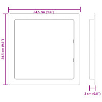 Produktbild för Åtkomstpaneler 2 pcs Vit 20 x 20 cm ABS Plast