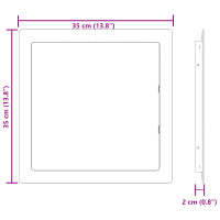 Produktbild för Åtkomstpaneler Vit 30 x 30 cm ABS Plast
