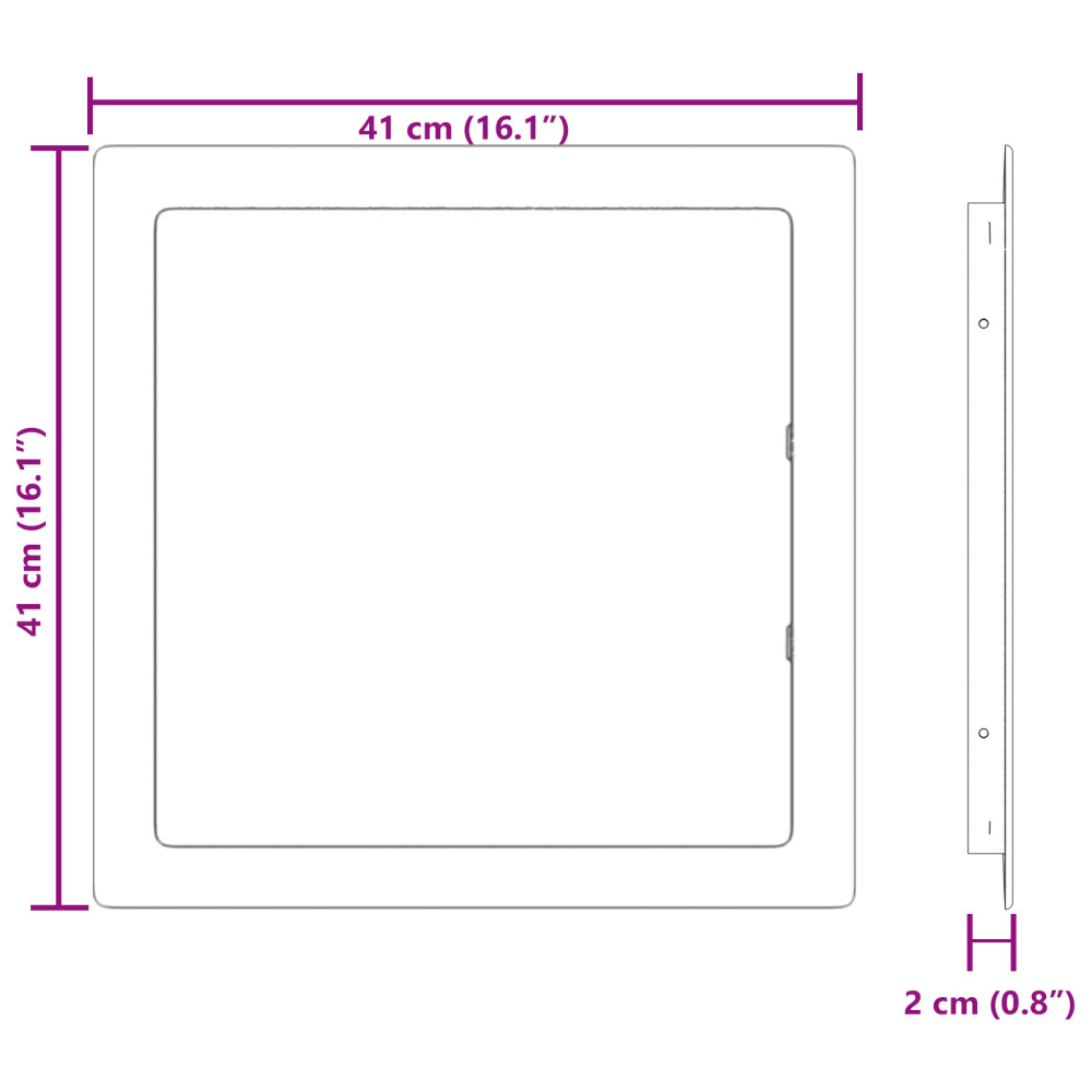 Produktbild för Åtkomstpaneler Vit 35 x 35 cm ABS Plast
