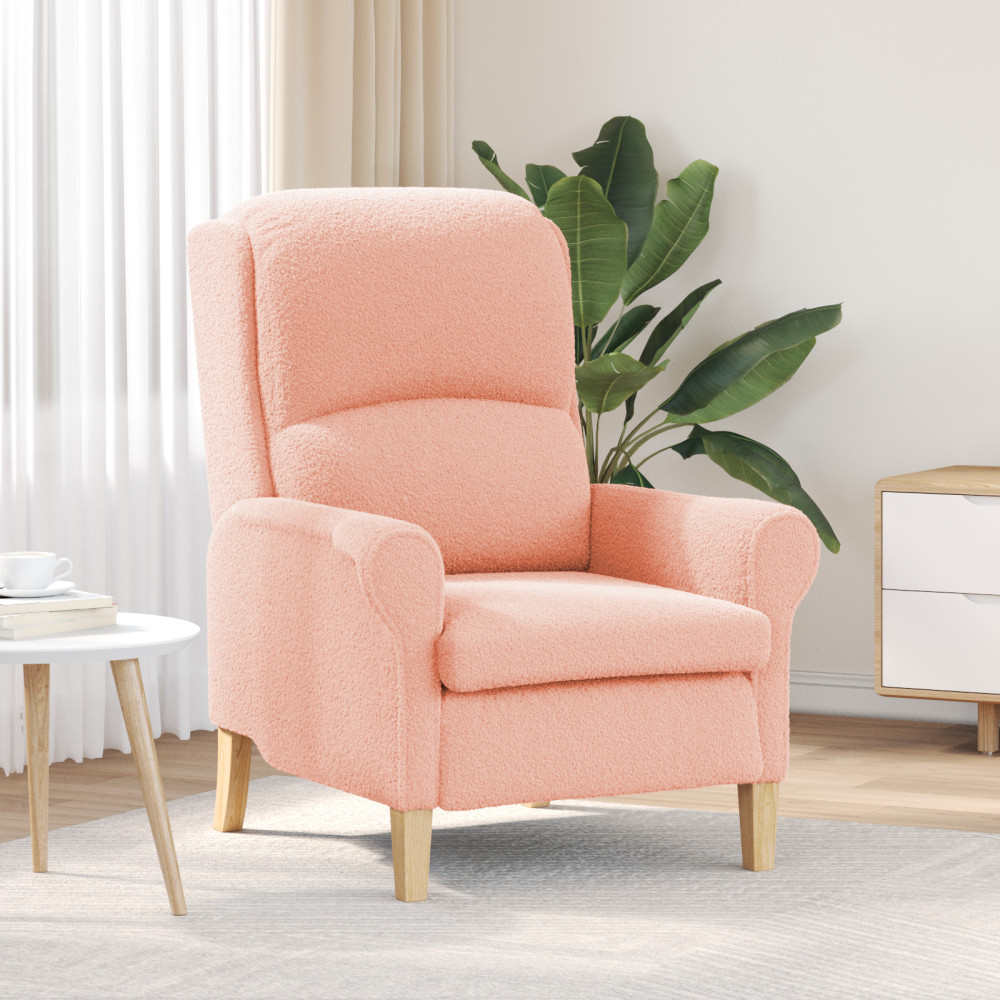 Produktbild för fåtölj Rosa Mjuk Sherpa tyger