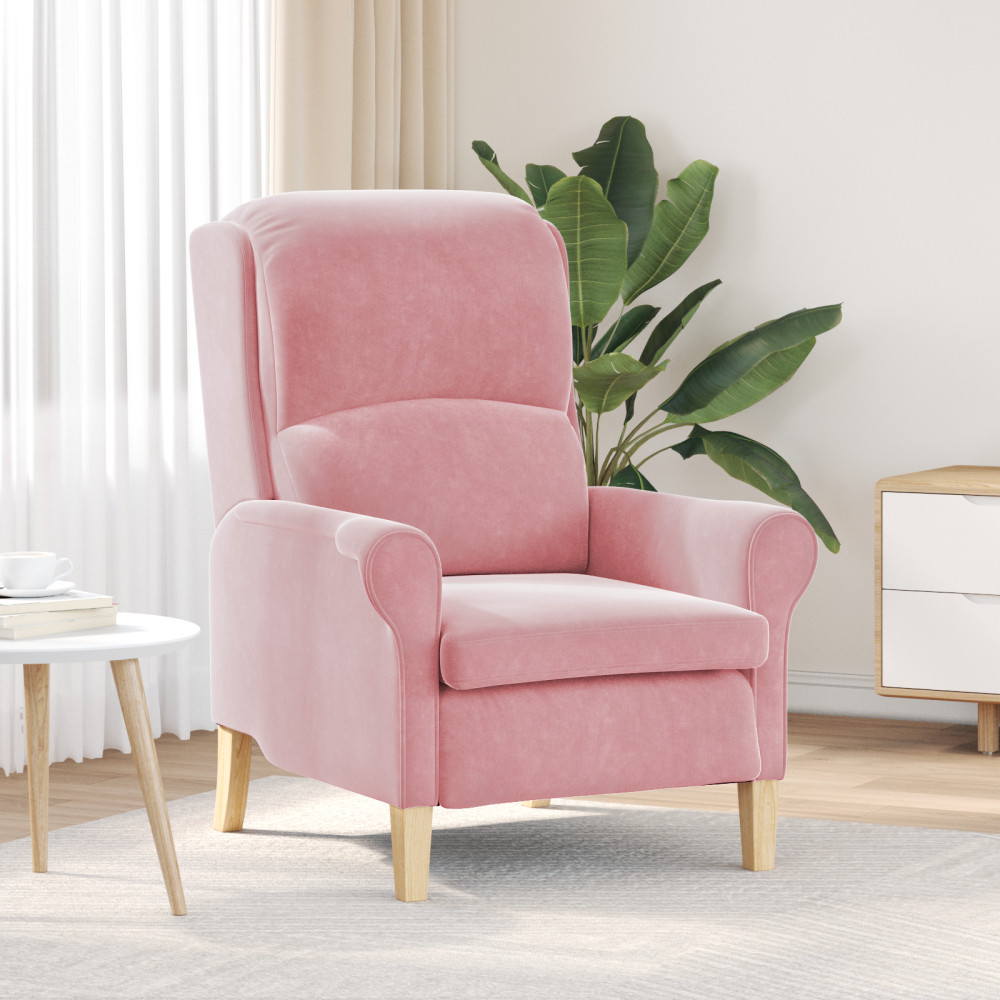 Produktbild för fåtölj Rosa Sammet