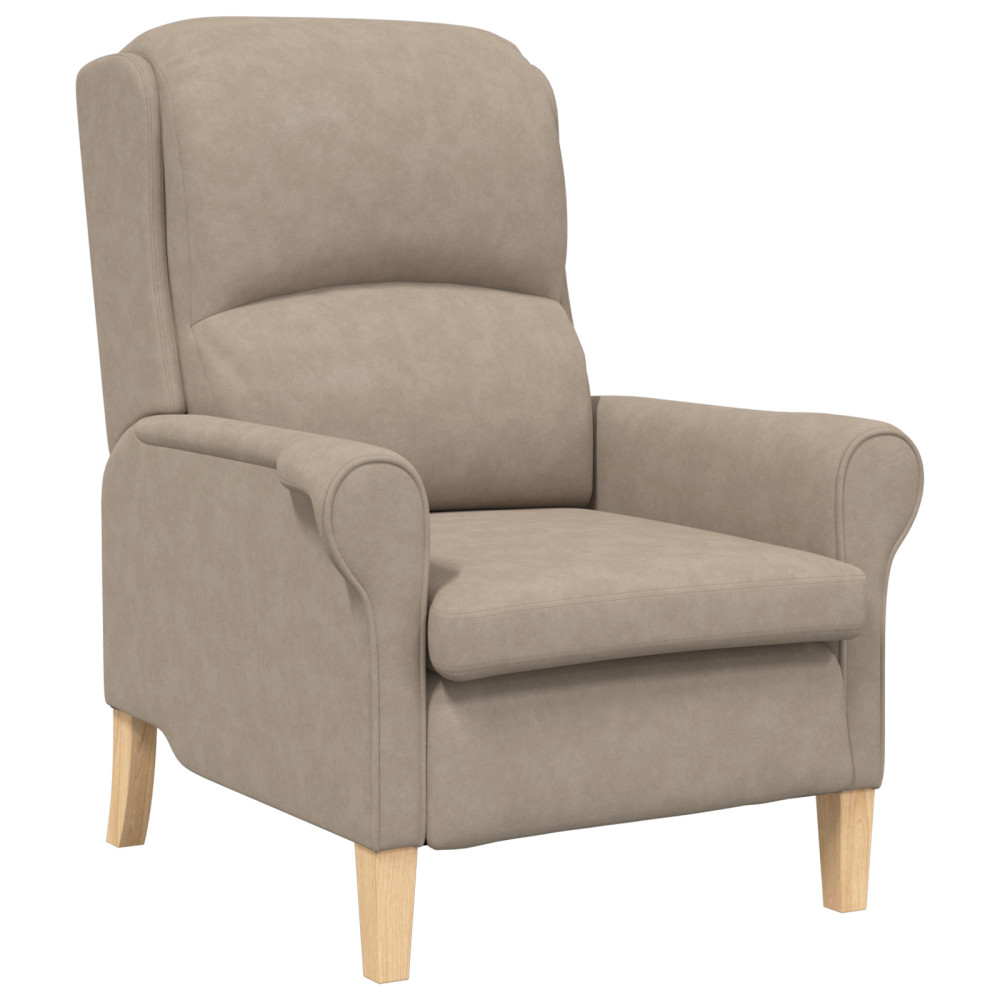 Produktbild för fåtölj Taupe 76 x 94 x 102 cm Mikrofiber