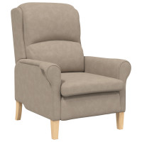 Produktbild för fåtölj Taupe 76 x 94 x 102 cm Mikrofiber