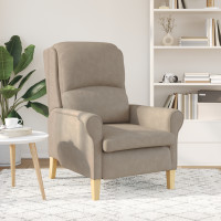 Produktbild för fåtölj Taupe 76 x 94 x 102 cm Mikrofiber