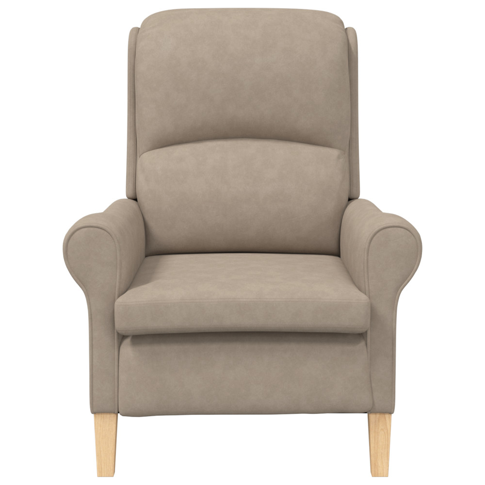Produktbild för fåtölj Taupe 76 x 94 x 102 cm Mikrofiber