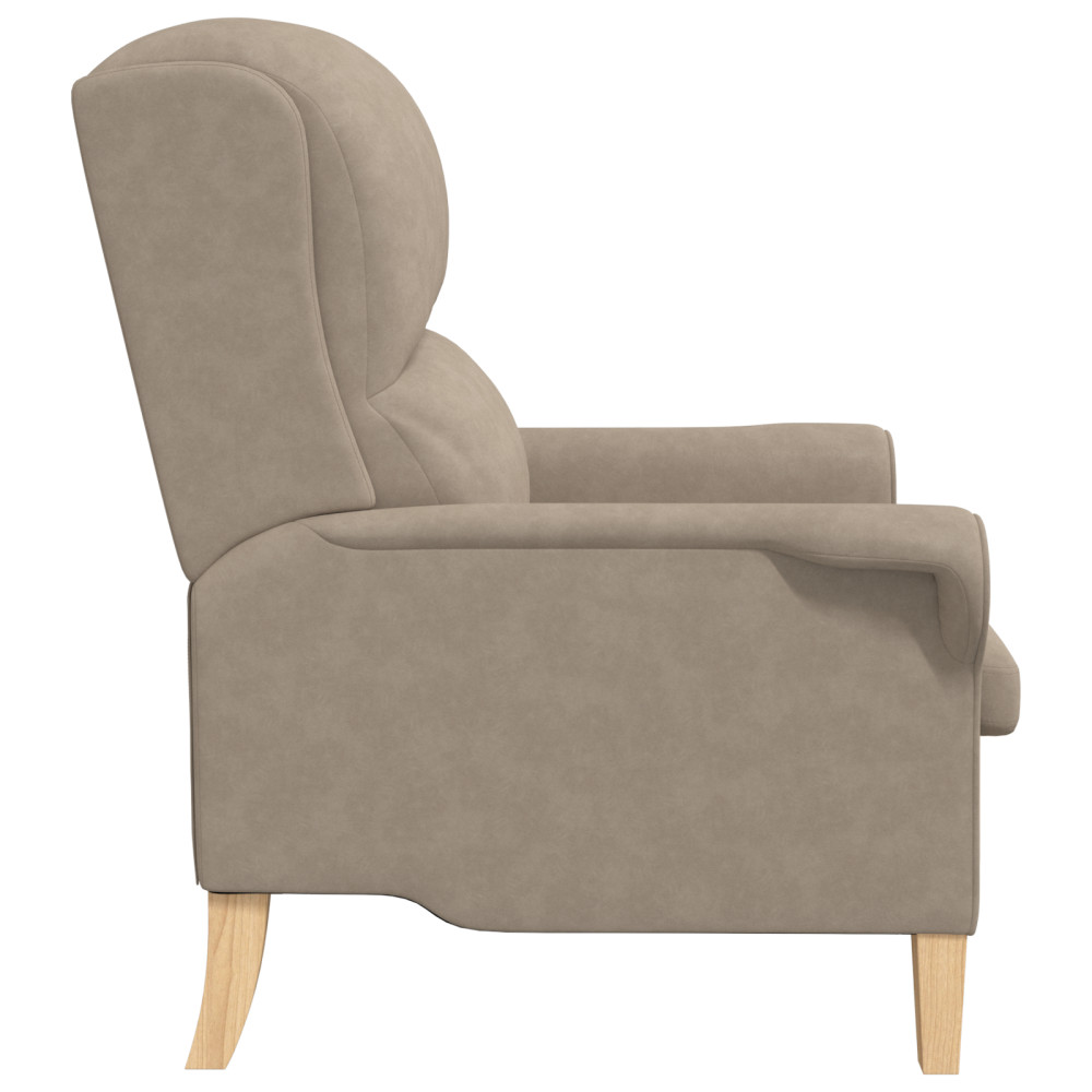 Produktbild för fåtölj Taupe 76 x 94 x 102 cm Mikrofiber