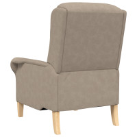 Produktbild för fåtölj Taupe 76 x 94 x 102 cm Mikrofiber