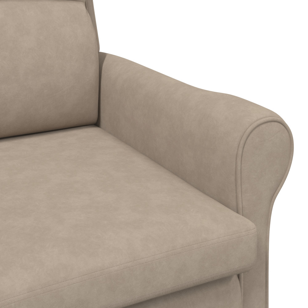 Produktbild för fåtölj Taupe 76 x 94 x 102 cm Mikrofiber