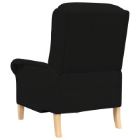 Produktbild för fåtölj Svart 76 x 94 x 102 cm Mikrofiber