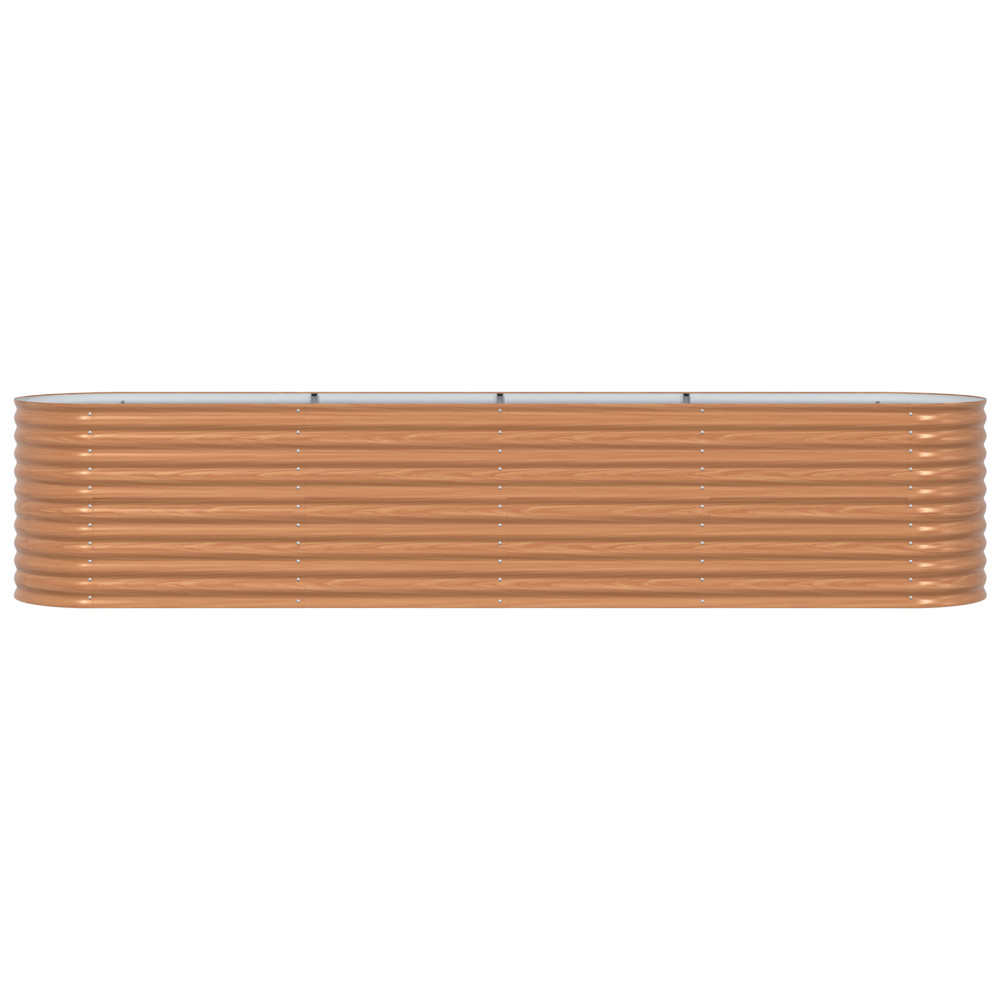 Produktbild för Höjd bädd Brun 400 x 80 x 81 cm Stål