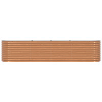 Produktbild för Höjd bädd Brun 400 x 80 x 81 cm Stål