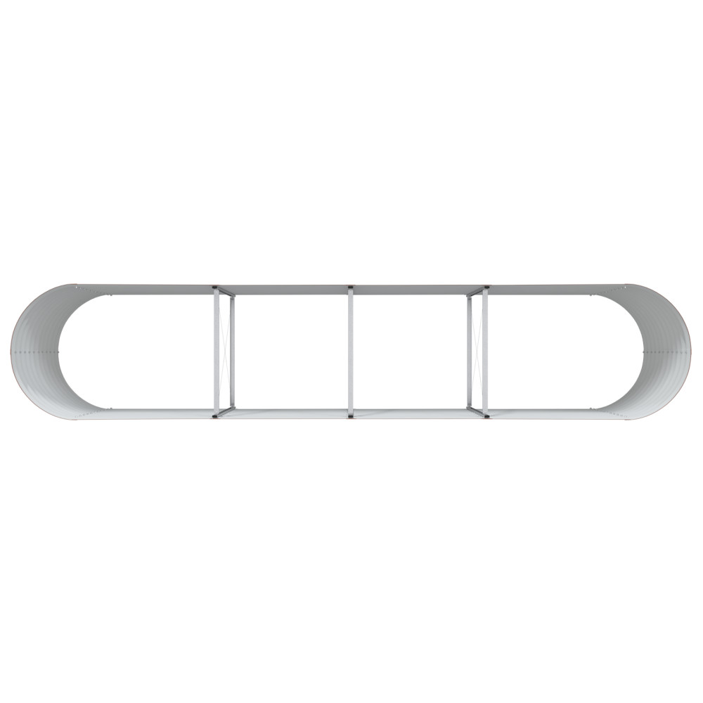 Produktbild för Höjd bädd Brun 400 x 80 x 81 cm Stål