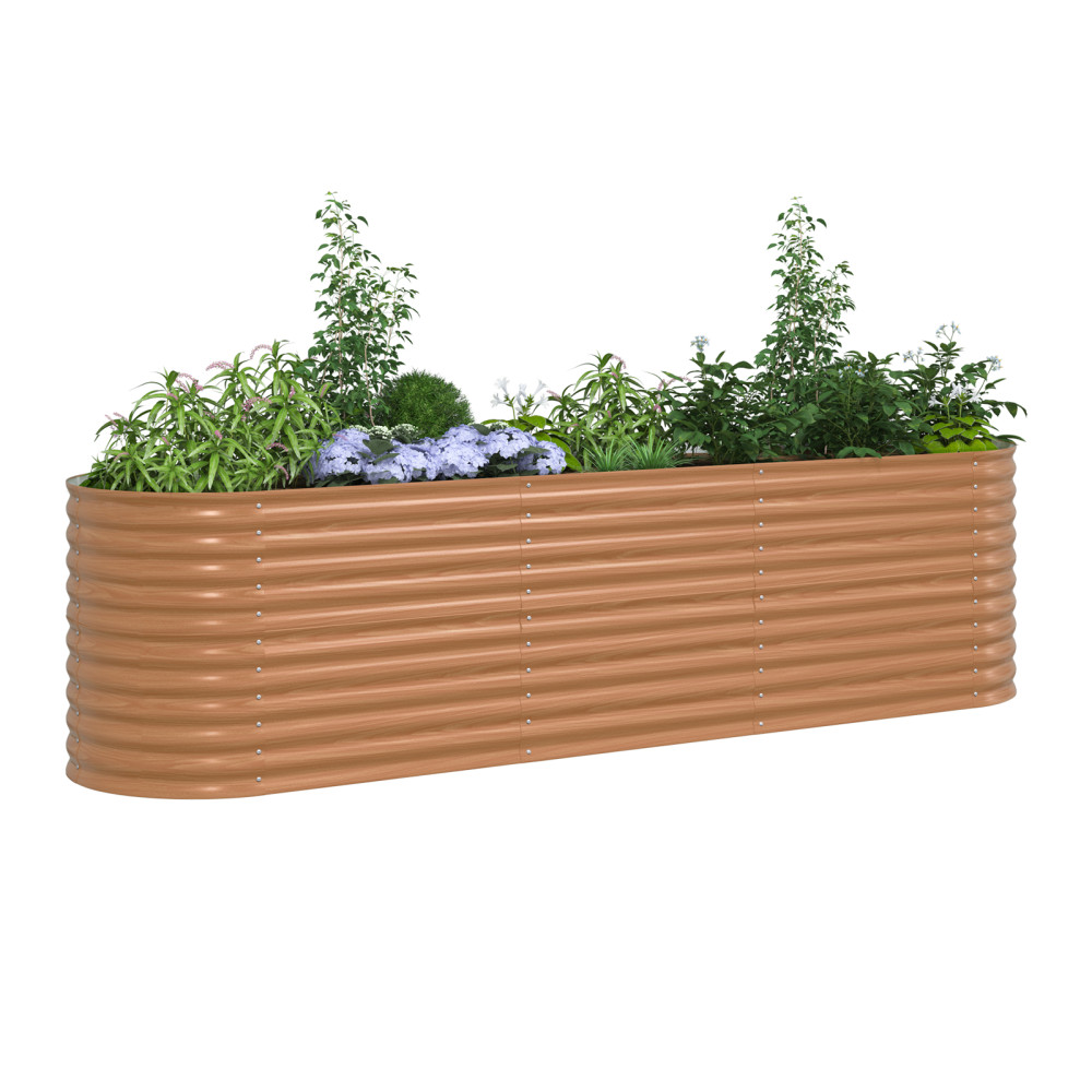 Produktbild för Höjd bädd Brun 320 x 80 x 81 cm Stål