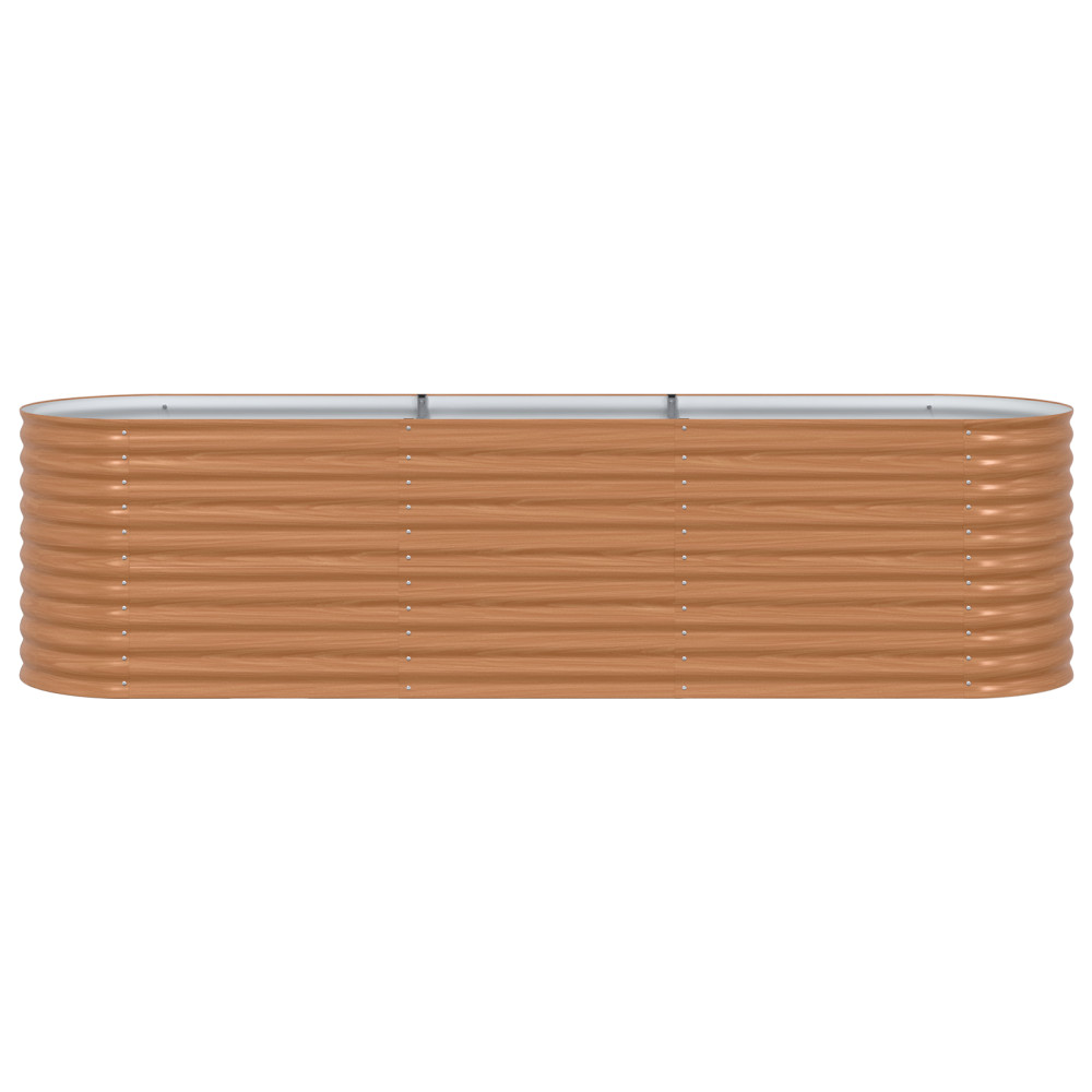 Produktbild för Höjd bädd Brun 320 x 80 x 81 cm Stål