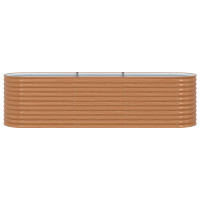 Produktbild för Höjd bädd Brun 320 x 80 x 81 cm Stål