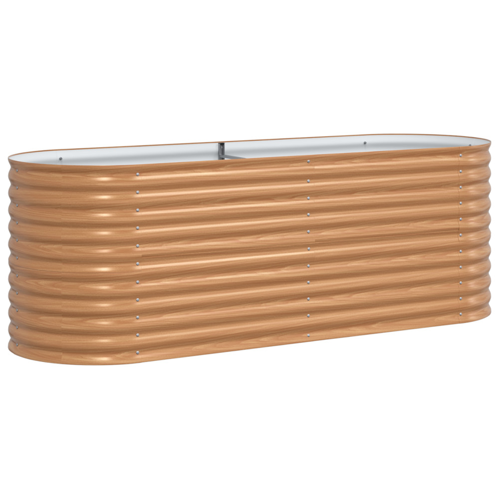 Produktbild för Höjd bädd Brun 240 x 80 x 81 cm Stål