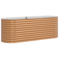 Produktbild för Höjd bädd Brun 240 x 80 x 81 cm Stål