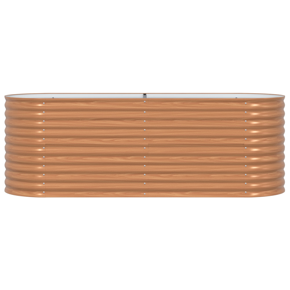Produktbild för Höjd bädd Brun 240 x 80 x 81 cm Stål