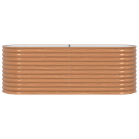 Produktbild för Höjd bädd Brun 240 x 80 x 81 cm Stål