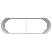 Produktbild för Höjd bädd Brun 240 x 80 x 81 cm Stål