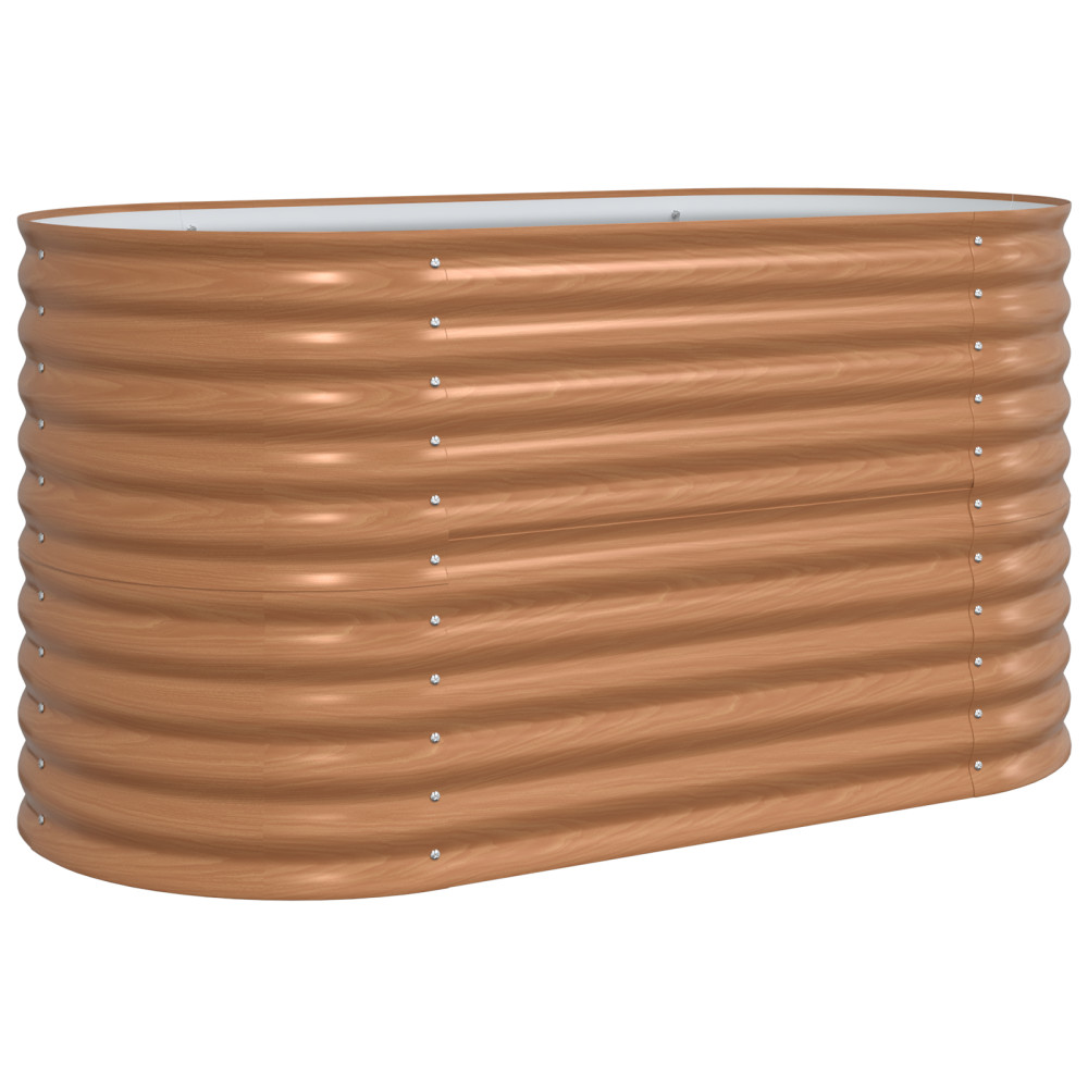 Produktbild för Höjd bädd Brun 160 x 80 x 81 cm Stål