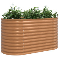 Produktbild för Höjd bädd Brun 160 x 80 x 81 cm Stål