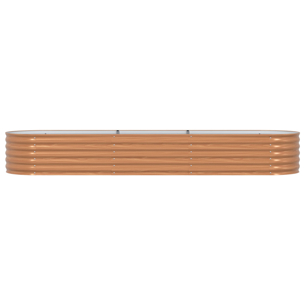 Produktbild för Höjd bädd Brun 320 x 80 x 44 cm Stål