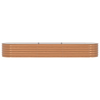 Produktbild för Höjd bädd Brun 320 x 80 x 44 cm Stål