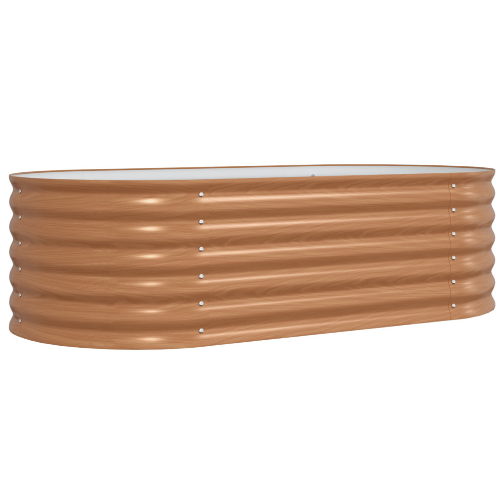Produktbild för Höjd bädd Brun 160 x 80 x 44 cm Stål