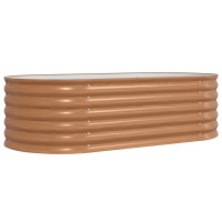 Produktbild för Höjd bädd Brun 160 x 80 x 44 cm Stål
