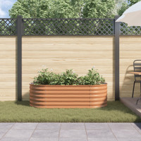 Produktbild för Höjd bädd Brun 160 x 80 x 44 cm Stål