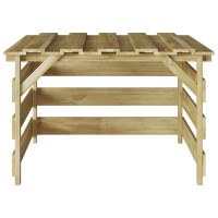 Produktbild för Gräsklippare Garage Brun 84 x 80 x 56 cm Impregnerad furu