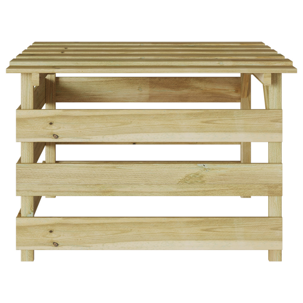 Produktbild för Gräsklippare Garage Brun 84 x 80 x 56 cm Impregnerad furu