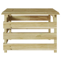 Produktbild för Gräsklippare Garage Brun 84 x 80 x 56 cm Impregnerad furu