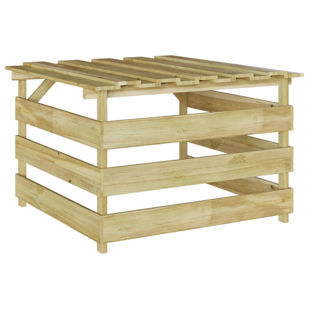 Produktbild för Gräsklippare Garage Brun 84 x 80 x 56 cm Impregnerad furu