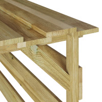 Produktbild för Gräsklippare Garage Brun 84 x 80 x 56 cm Impregnerad furu