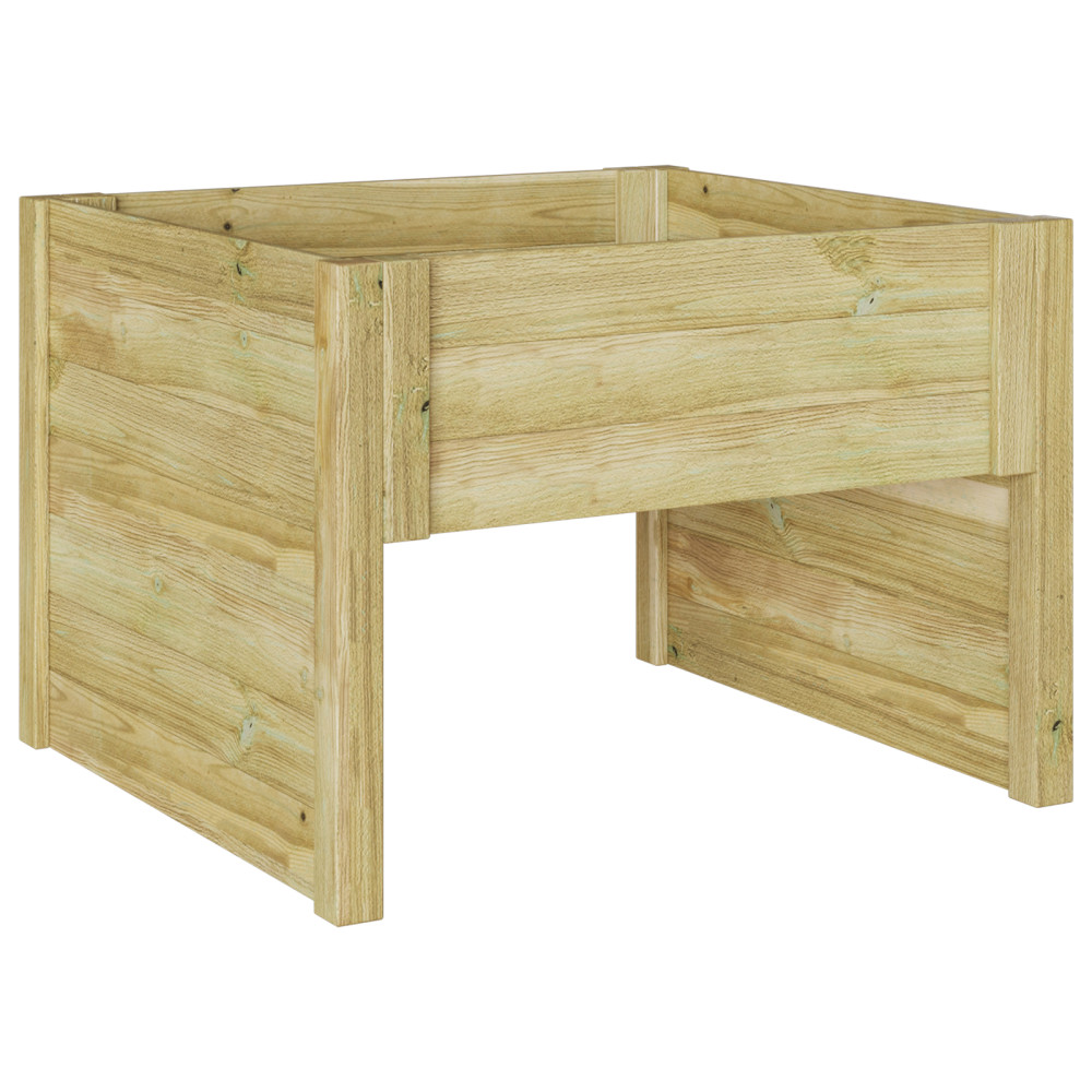 Produktbild för Gräsklippare Garage Brun 79 x 73 x 56 cm Impregnerad furu