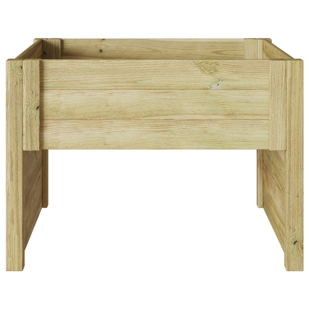 Produktbild för Gräsklippare Garage Brun 79 x 73 x 56 cm Impregnerad furu