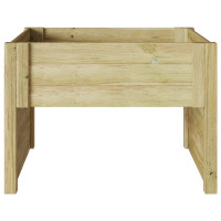 Produktbild för Gräsklippare Garage Brun 79 x 73 x 56 cm Impregnerad furu