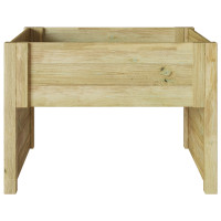 Produktbild för Gräsklippare Garage Brun 79 x 73 x 56 cm Impregnerad furu