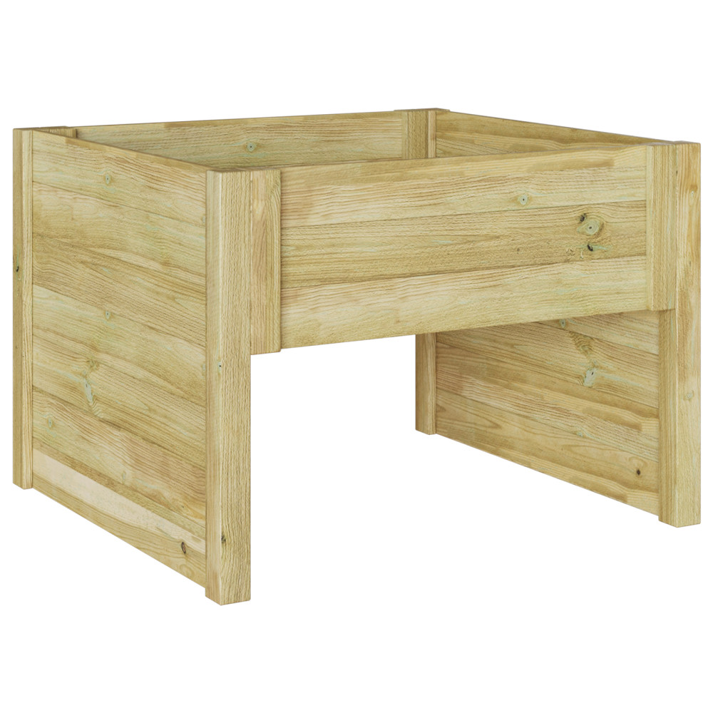 Produktbild för Gräsklippare Garage Brun 79 x 73 x 56 cm Impregnerad furu