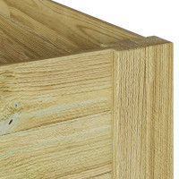 Produktbild för Gräsklippare Garage Brun 79 x 73 x 56 cm Impregnerad furu
