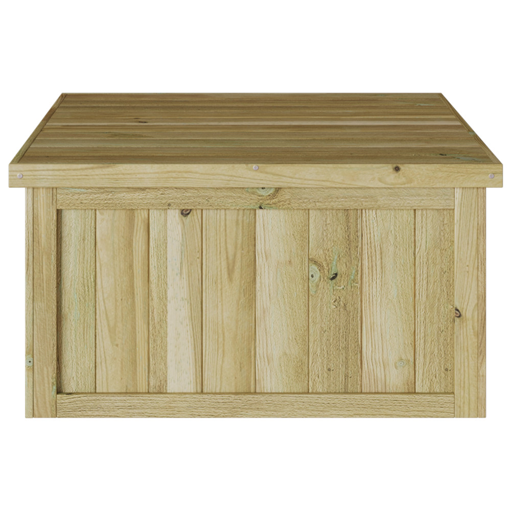 Produktbild för Gräsklippare Garage Brun 73.5 x 81.5 x 38.5 cm Impregnerad furu