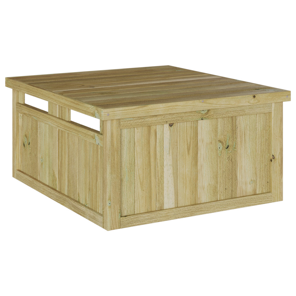 Produktbild för Gräsklippare Garage Brun 73.5 x 81.5 x 38.5 cm Impregnerad furu